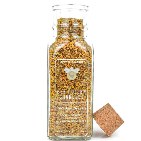 Pure Raw Arizona Bee Pollen Granules for Natural Energy and Allergy Support.