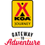 KOA Journey Gateway to Adventure official partner logo for Happy Bees Market