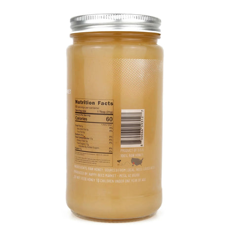 Golden mesquite honey from Arizona desert blossoms – 100% pure
