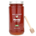 Raw Arizona Wildflower Honey in a 12oz glass jar – organic and unfiltered.