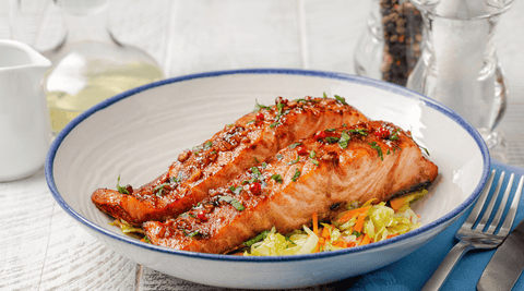 Honey Garlic Glazed Salmon