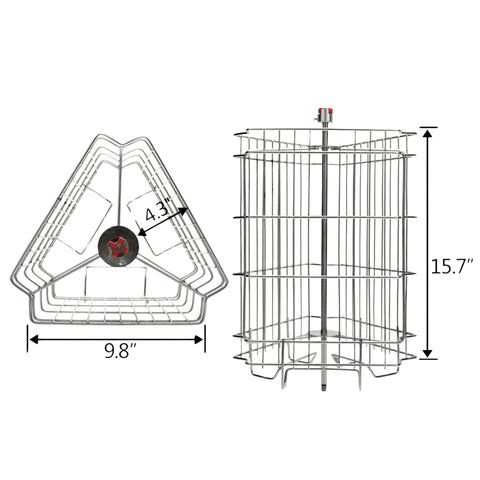 Enhance Your Beekeeping: Stainless Steel 3-Frame Honey Extractor