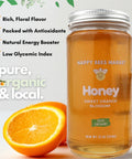 Organic Orange Blossom Honey – 100% Raw & Unfiltered | Happy Bees Market