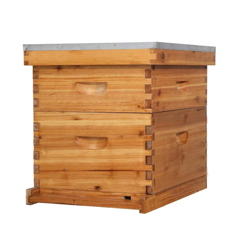 Double-Wax Coated Beehive Starter Kit | Solid Wood Construction | Beekeeping Essentials