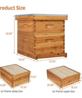 Double-Wax Coated Beehive Starter Kit | Solid Wood Construction | Beekeeping Essentials