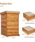 Double-Wax Coated Beehive Starter Kit - Premium Beekeeping Supplies