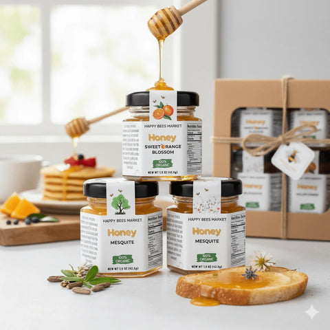 Arizona Honey Trio | Raw Mesquite, Wildflower & Orange Blossom Arizona Honey Trio | Raw Mesquite, Wildflower & Orange Blossom