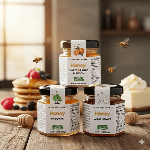 Arizona Honey Trio | Raw Mesquite, Wildflower & Orange Blossom Arizona Honey Trio | Raw Mesquite, Wildflower & Orange Blossom
