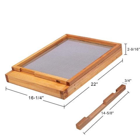 Enhance Your Hive with Our Premium 10-Frame Screened Bottom Board