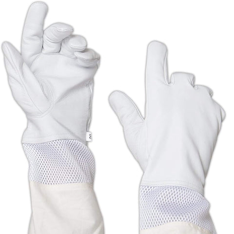 Elevate Your Beekeeping with Premium Ventilated Goatskin Leather Gloves