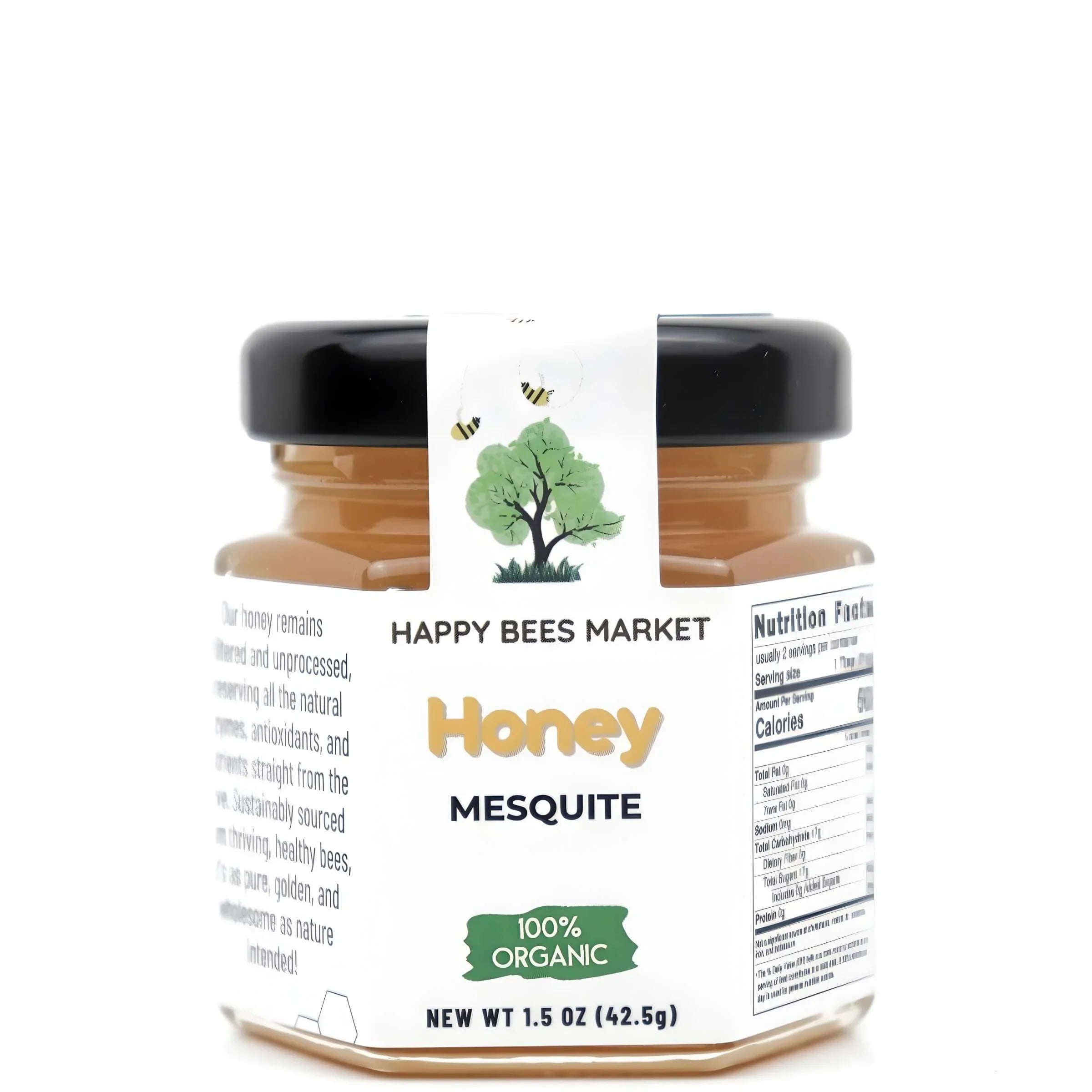 Raw Arizona Mesquite Honey | Local & Unfiltered | Happy Bees Market