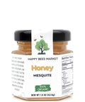 Mini 1.5 oz Muth Jar filled with raw Arizona mesquite honey – perfect sample size