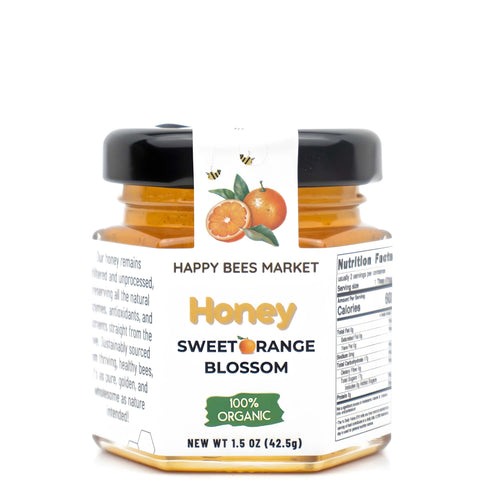 Mini 1.5 oz Muth Jar filled with raw Arizona orange blossom honey – organic
