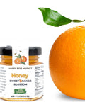 Sample size orange blossom honey – 1.5 oz glass jar from Happy Bees Market