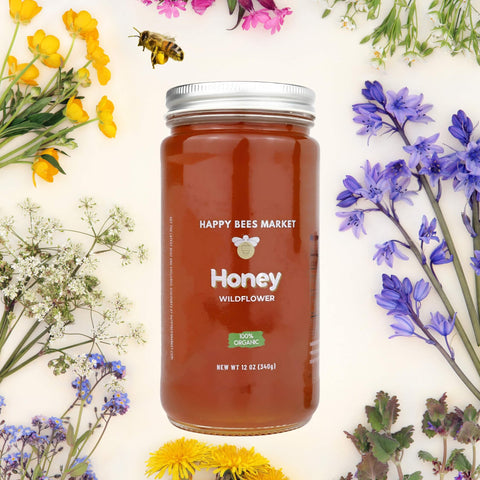 100% Organic Raw Wildflower Honey | Pure Arizona Honey – Happy Bees Market